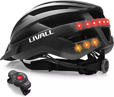 LIVALL Mt1 Musik, Rücklicht, Blinker, Navigation, Anruffunktion und SOS-System, Casco da Bicicletta.