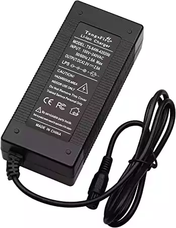 TangsFire 36 V 2 A batteria al litio caricabatterie per Ebike Powerboard mini 3-prong max 42 V 2 A