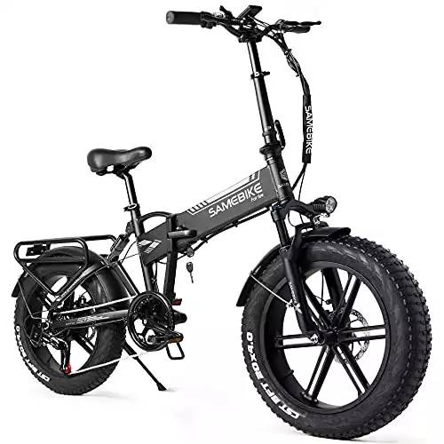 SAMEBIKE XWLX09 Fat Tire Bicicletta elettrica Bicicletta elettrica Mountain Beach Snow Ebike 20 pollici per adulti (Nero)